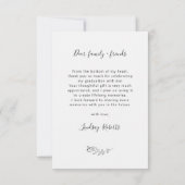 Elegant Love Heart Script Afstuderen 3 Foto Bedankkaart (Achterkant)