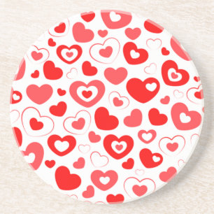 Elegant Love Heart Zandsteen Onderzetter