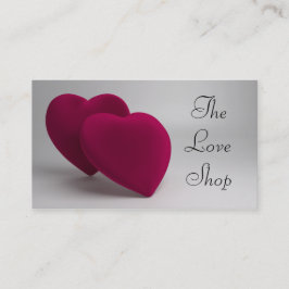 Elegant Love Hearts Visitekaartje