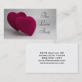 Elegant Love Hearts Visitekaartje (Voorkant / Achterkant)
