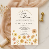 Elegant Love In Bloom Boho Couples Shower  Kaart