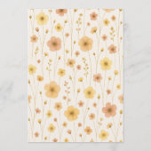 Elegant Love In Bloom Boho Couples Shower  Kaart (Achterkant)