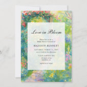 Elegant Love In Bloom Garden Bridal Shower Kaart (Voorkant)