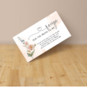 Elegant Love in bloom Wildflower Vrijgezellenfeest Informatiekaartje