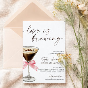 Elegant Love is Brewing Herfst Coffee Vrijgezellen Kaart