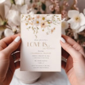 Elegant Love is in Bloom Flower Vrijgezellenfeest Kaart