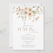 Elegant Love is in Bloom Flower Vrijgezellenfeest Kaart (Voorkant)