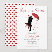 Elegant Love is in the air  bridal shower  Kaart (Voorkant / Achterkant)