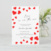 Elegant Love is in the air bridal shower   Kaart (Staand voorkant)