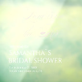 Elegant Love is in the Air Bridal Shower Raamsticker (Vel 3)