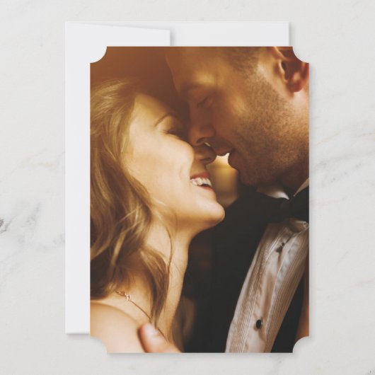 Elegant Love Kaart (Achterkant)