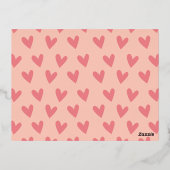 Elegant Love Love Valentijns Family Foto van Elega Folie Feestdagen Briefkaart (Achterkant)