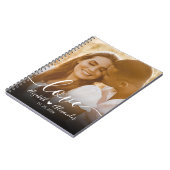 Elegant Love Script Photo Wedding Notitieboek (Linkerzijde)