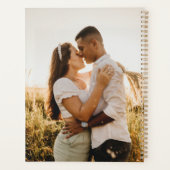 Elegant Love Script Photo Wedding Planner (Achterkant)