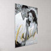 Elegant Love Script Real Folie Print (Laagn)