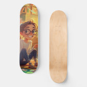 Elegant Love Script Wedding Photo Album Multomap Persoonlijk Skateboard (Voorkant)