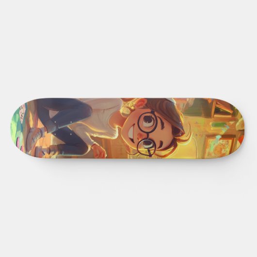 Elegant Love Script Wedding Photo Album Multomap Persoonlijk Skateboard (Horizontaal)