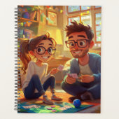 Elegant Love Script Wedding Photo Album Multomap Planner (Voorkant)