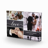Elegant Love Script Weduwfoto collage Fotoblokken (Rechts)