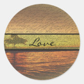 Elegant Love Wedding Stickers (Voorkant)