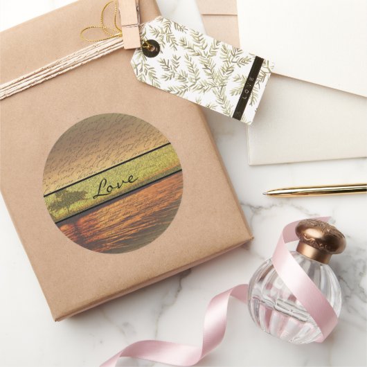 Elegant Love Wedding Stickers (Geschenken)