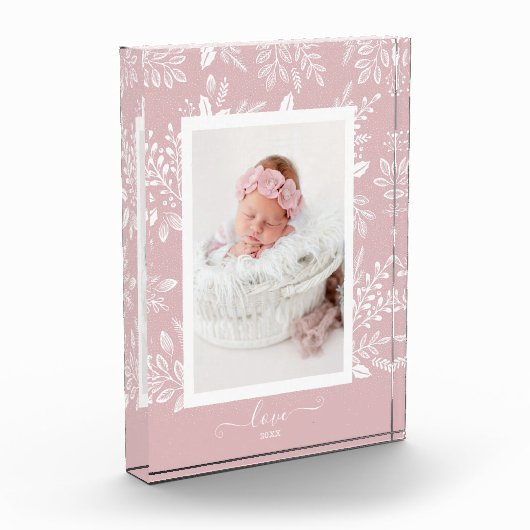 Elegant LOVE Witte flessen Fotoblokken (Links)