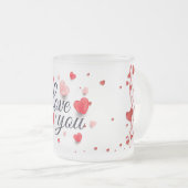 Elegant love you for Valentijnsdag Coffee Mok (Voorkant rechts)