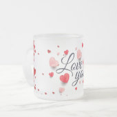 Elegant love you for Valentijnsdag Coffee Mok (Voorkant links)