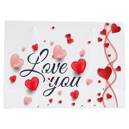 Elegant love you for Valentijnsdag Groot Cadeauzakje (Achterkant)