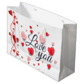 Elegant love you for Valentijnsdag Groot Cadeauzakje (Voorkant Gekanteld)