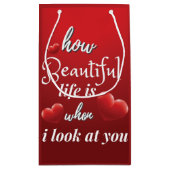 Elegant love you for Valentijnsdag Klein Cadeauzakje (Achterkant)