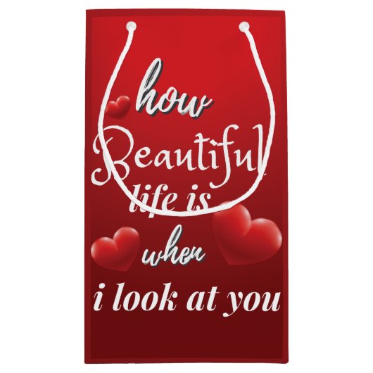 Elegant love you for Valentijnsdag Klein Cadeauzakje (Achterkant)