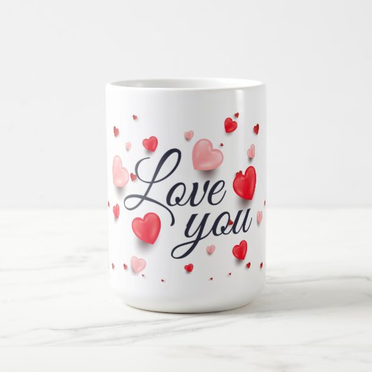 Elegant love you for Valentijnsdag Koffiemok (Center)