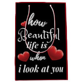 Elegant love you for Valentijnsdag Medium Cadeauzakje (Voorkant)