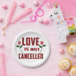 Elegant love you for Valentijnsdag Papieren Bordje