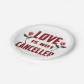 Elegant love you for Valentijnsdag Papieren Bordje (Gekanteld)