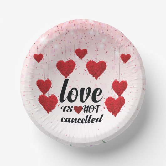 Elegant love you for Valentijnsdag Papieren Kommen (Voorkant)