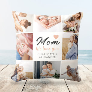 Elegant Love you Mom Fotocollage Gift Kussen