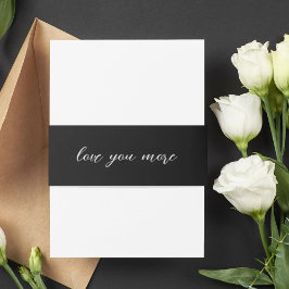 Elegant Love You More Invitation Belly Band Uitnodigingen Wikkel