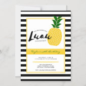 Elegant Luau Pineapple Party Magnetische Uitnodiging (Voorkant)