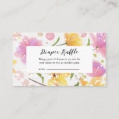 Elegant Luier Raffle Baby shower Informatiekaartje (Voorkant)