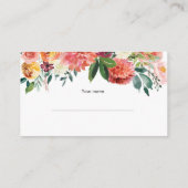 Elegant Luier Raffle ticket | HERFST Informatiekaartje (Achterkant)