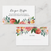 Elegant Luier Raffle ticket | HERFST Informatiekaartje (Voorkant / Achterkant)