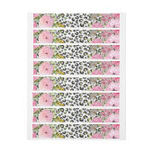 Elegant luipaard Afdrukken en Floral Design (Vel)