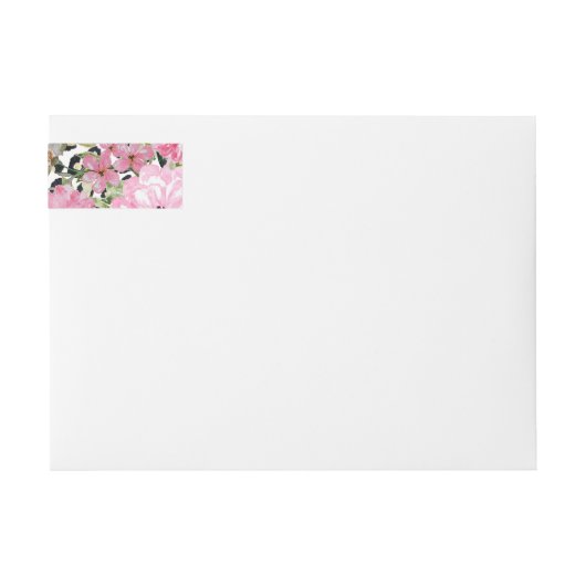 Elegant luipaard Afdrukken en Floral Design (Voorkant)