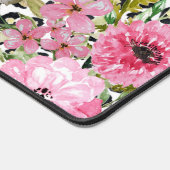 Elegant luipaard Afdrukken en Floral Design Bureaumat (Hoek)