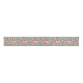 Elegant luipaard Afdrukken en Floral Design Grosgrain Lint (Voorkant)