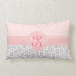 Elegant luipaard roze Stippen Girly Chic Custom Kussen