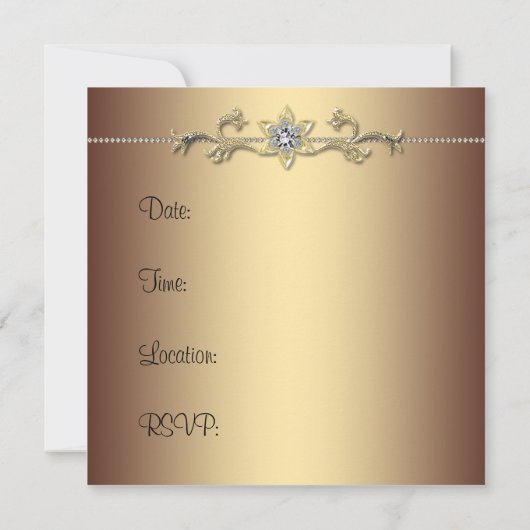 Elegant luipaard verjaardagsfeestje kaart (Achterkant)