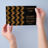 elegant luipaardprint met chevron geometrisch patr flyer (Hand)